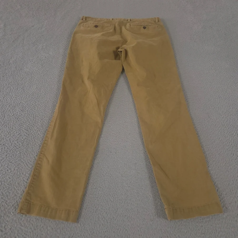 Gap Pants Mens 34x32 Tan Essential Khaki Slim Fit Stretch GapFlex Chino Trousers